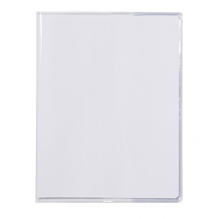 Protège cahier - Avec rabat intérieur - 24x32cm - 22/100ème Transparent - Polypro