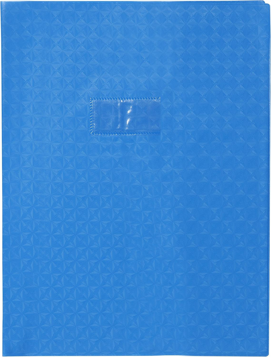Protège-cahier - 24x32cm - Bleu - Polypro - Motif losange - Résistant