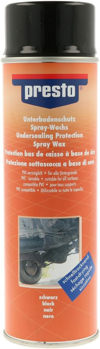 Produit protection de dessous de caisse - Voiture - Noir - A base de cire - Presto - 500ml