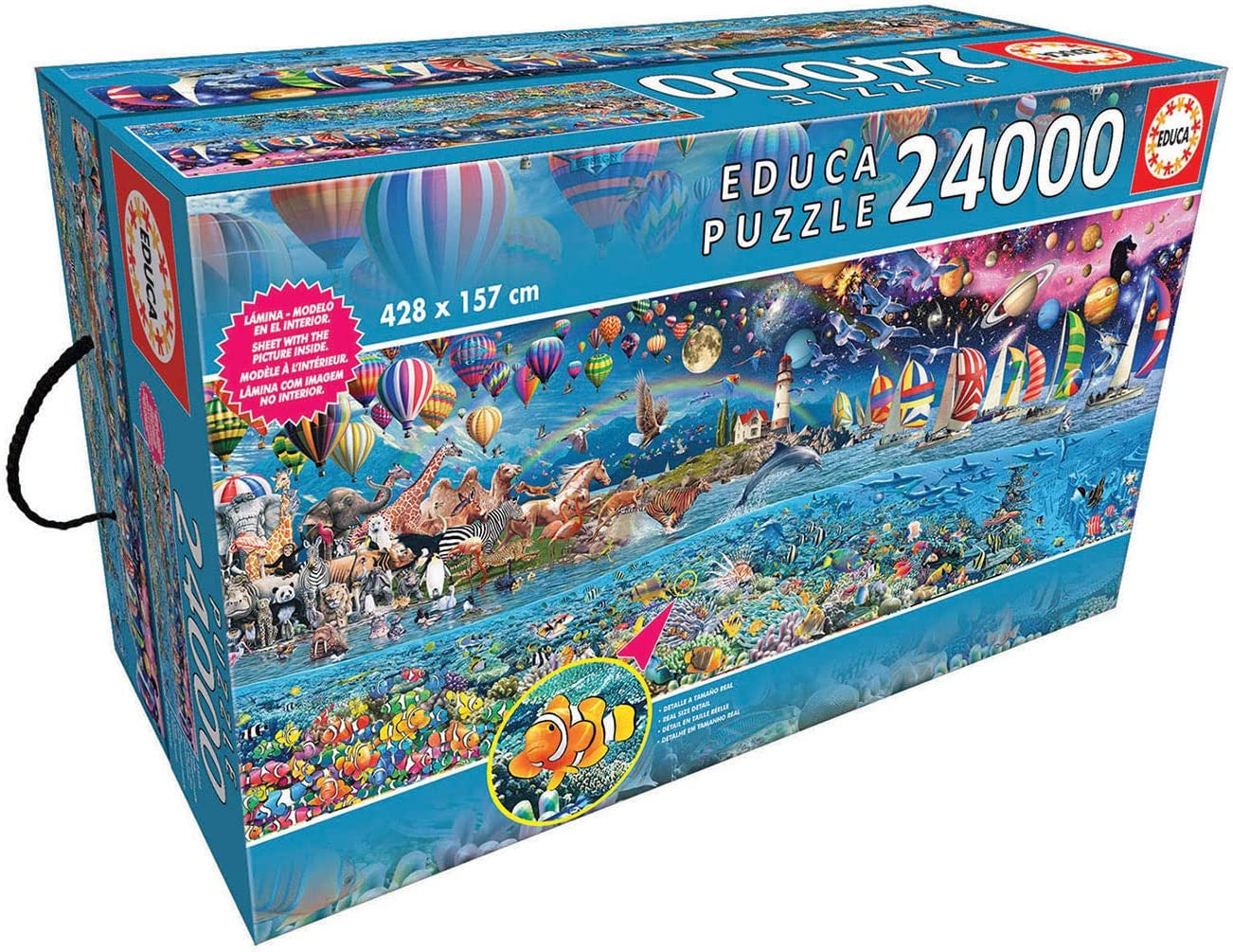 Puzzle - 24000 pièces - Grand modèle - La vie - Animaux - Mer - Nature - Educa