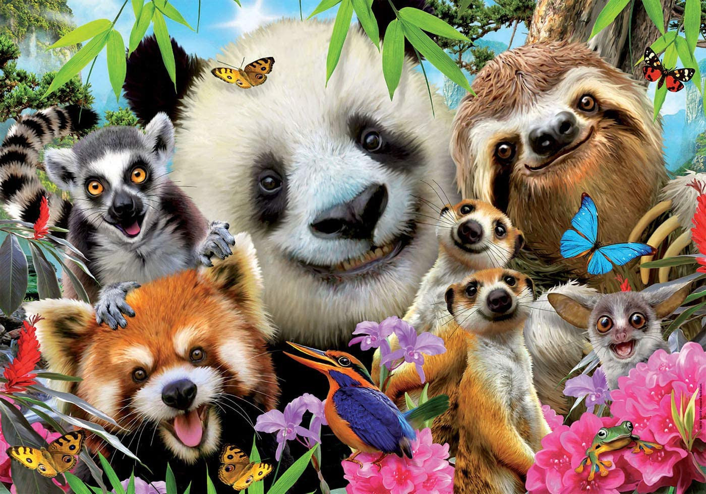 Puzzle - Le selfie des animaux - 300 pièces - Educa