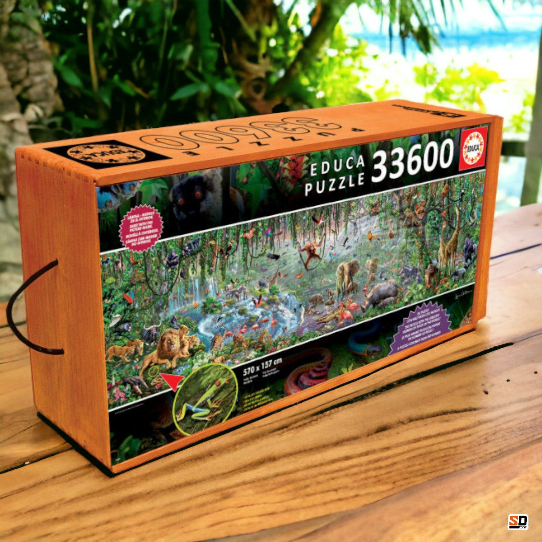 Puzzle - 33600 pièces - 570 x 157 cm - Animaux de la vie sauvage - Educa