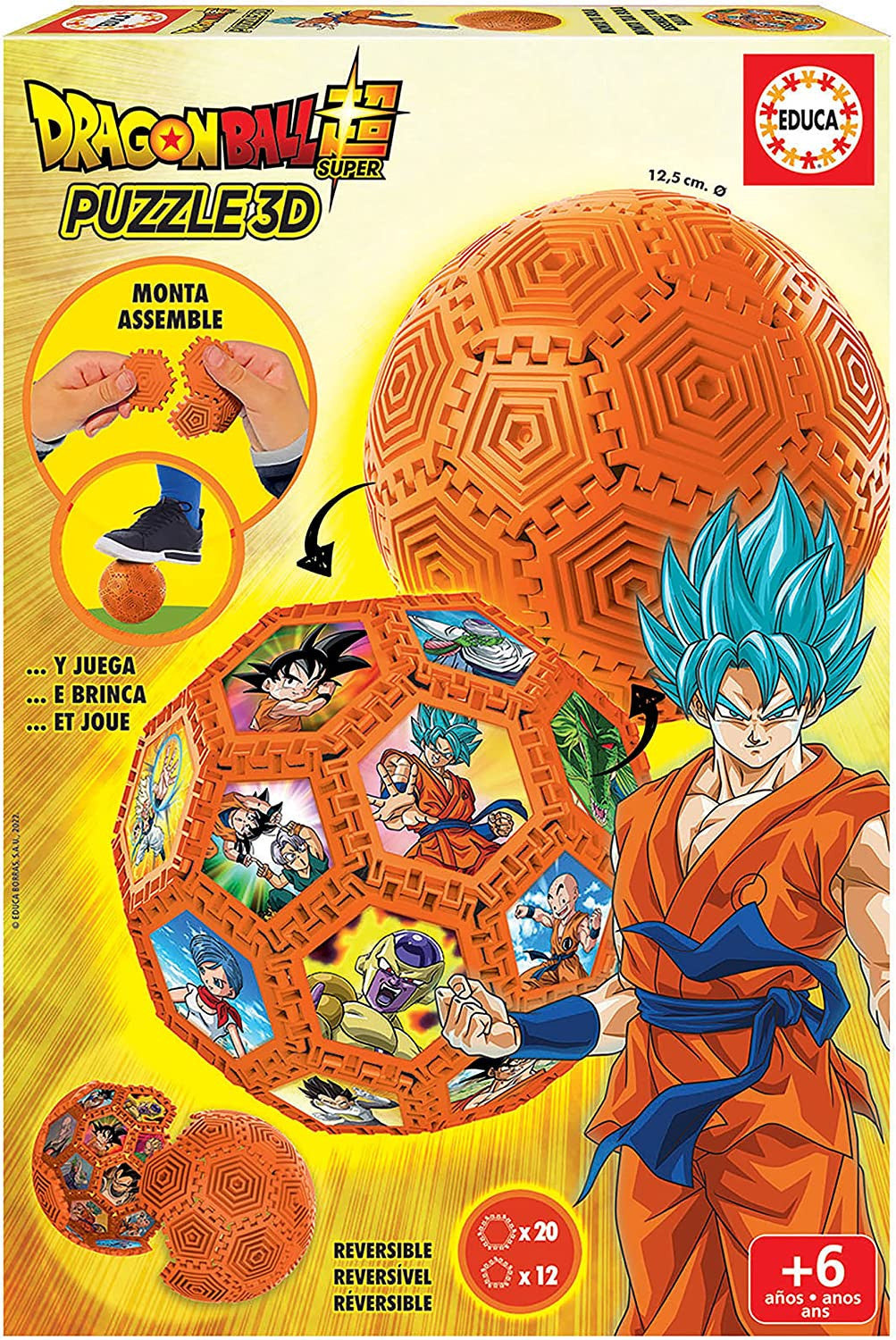 Puzzle 3D - Dragon Ball Z - 32 pièces - Sphère - Dès 6 ans - Educa