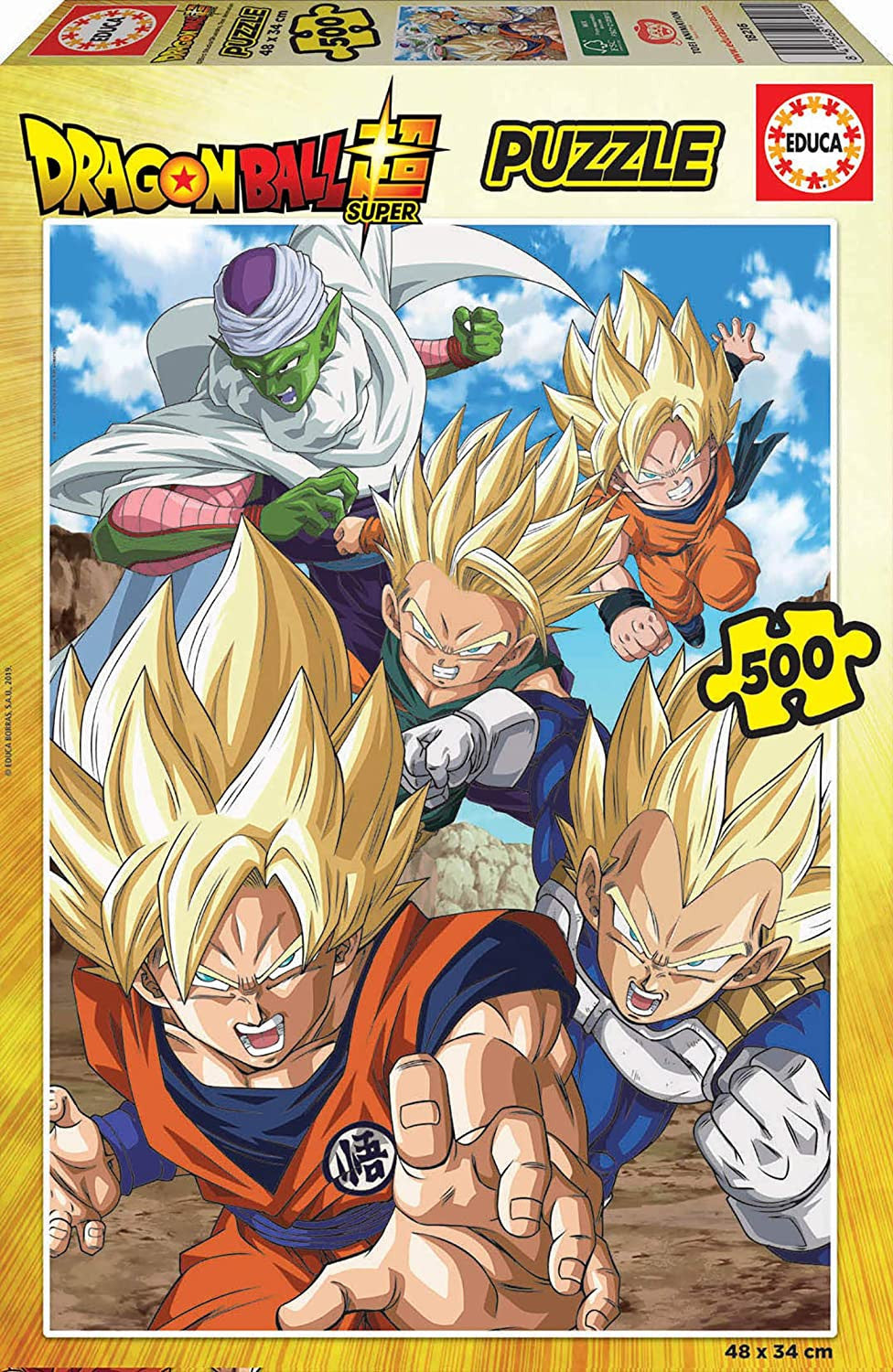 Puzzle - 500 pièces - 34x48 cm - Dragon Ball Z Super - Educa