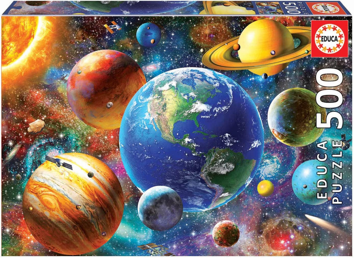 Puzzle - 500 pièces - Le système solaire et les planètes - Educa