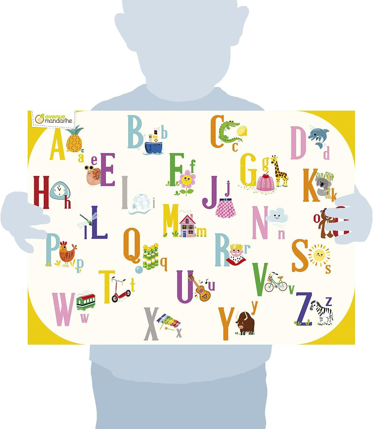 Puzzle - Educatif - 76 pièces - Enfant dès 5 ans - Apprendre l'alphabet