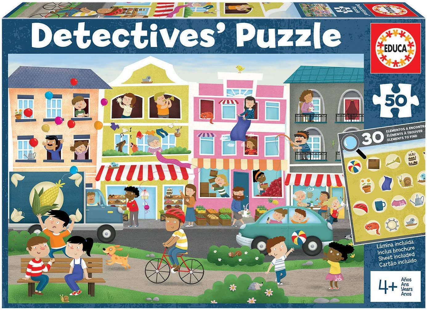 Puzzle éducatif - La ville - 50 pièces - Dès 4 ans - Educa