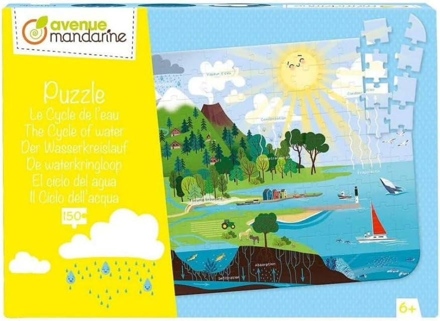 Puzzle - Educatif - 150 pièces - Enfant dès 6 ans - Apprendre le cycle de l'eau