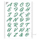 Pochoirs A4 Lettres et Chiffres - Ecriture décorative - Qbix