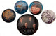 Queen - Badges - A épingler sur veste, sacs, tee-shirt - 5 modèles - 3 à 4 cm diamètre
