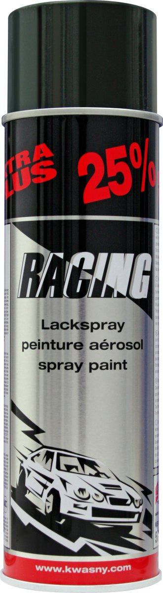 Bombe de peinture - Carrosserie voiture - Racing - Noir brillant - 500ml
