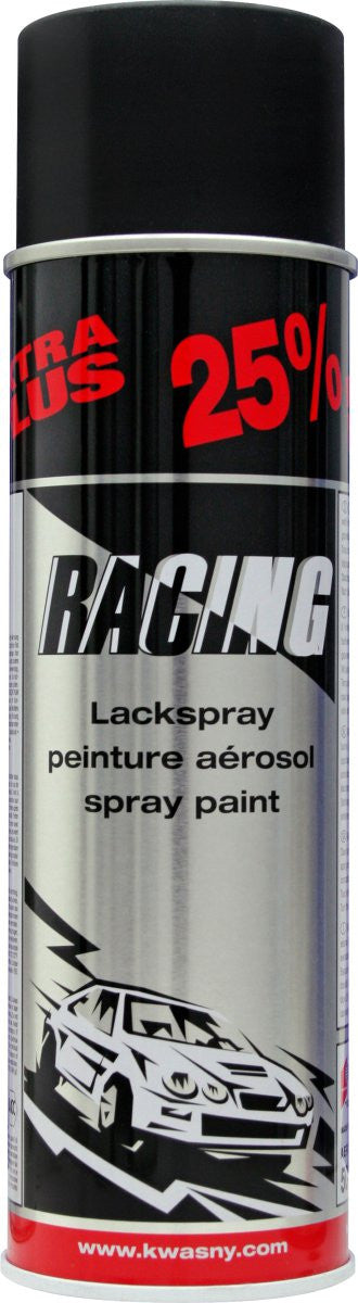Bombe de peinture - Carrosserie voiture - Racing - Noir mat - 500ml
