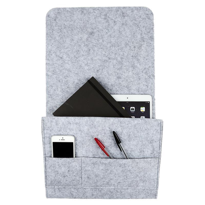 Rangement pour lit - Livre/téléphone/tablette - 4 rangements - Se glisse sous le matelas