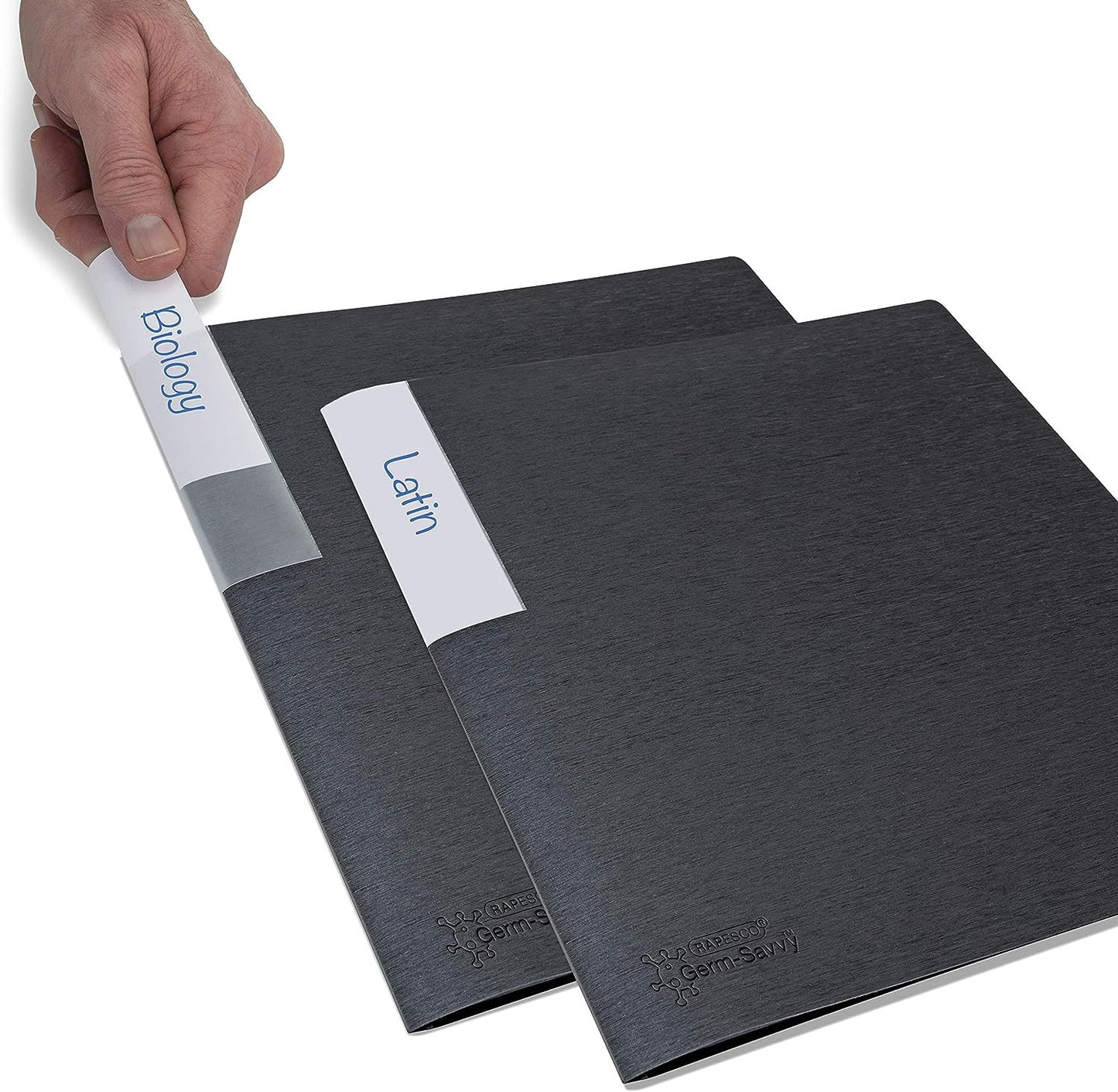 Porte-vues - 40 vues - 20 pochettes - A4 - Noir - Lot de 2 - Rapesco