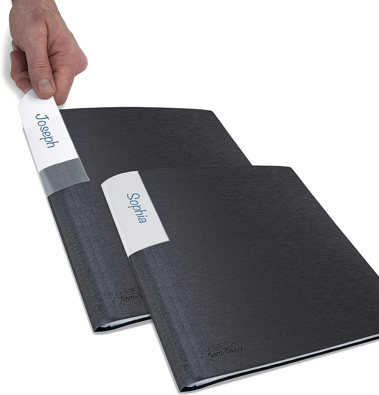 Porte-vues - 200 vues - 100 pochettes - A4 - Noir - Lot de 2 - Rapesco