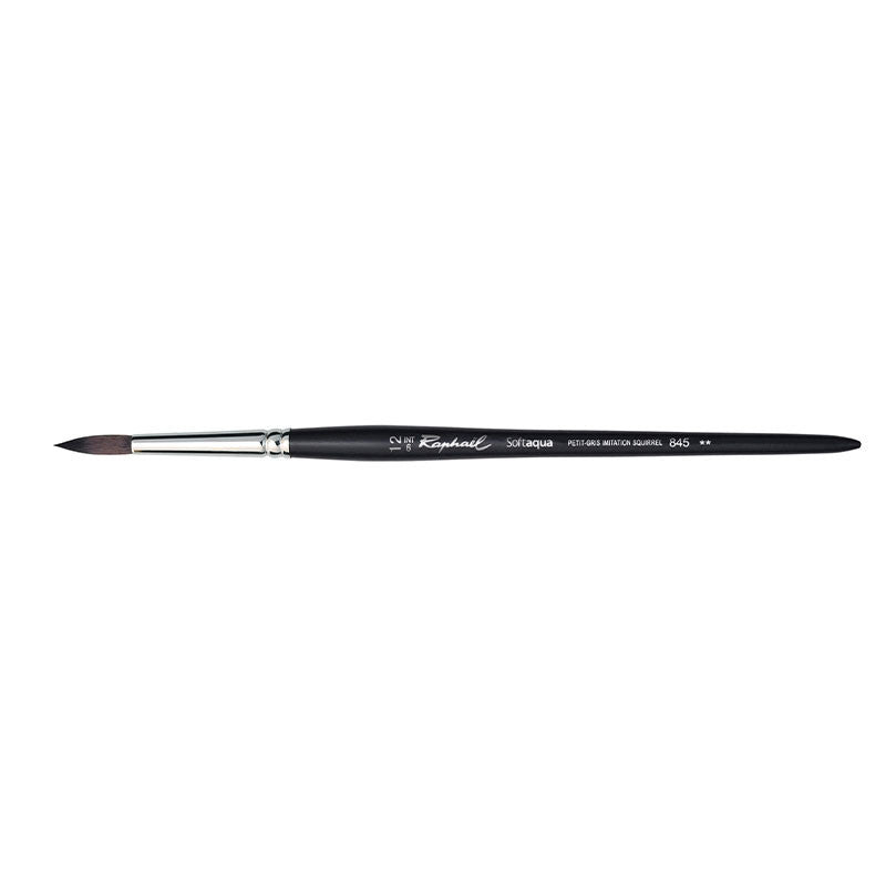 Pinceau - Rond - Aquarelle - Softaqua - Série 845 - Petit-gris - N°12 - Raphaël
