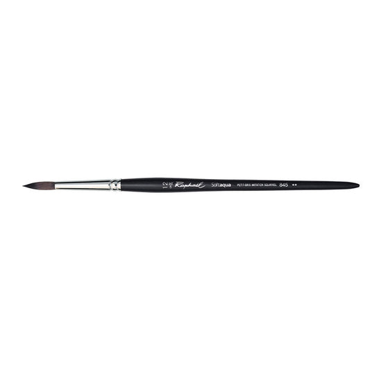 Pinceau - Rond - Aquarelle - Softaqua - Série 845 - Petit-gris - N°12 - Raphaël