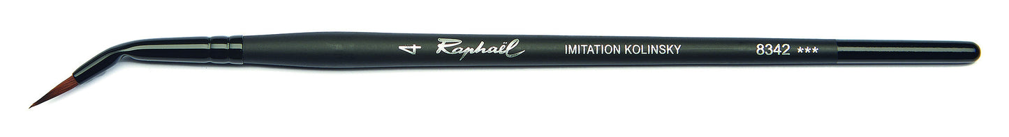 Pinceau - Rond coudé - Aquarelle - Raphaël - Stradivarius - Série 8342 - N°4