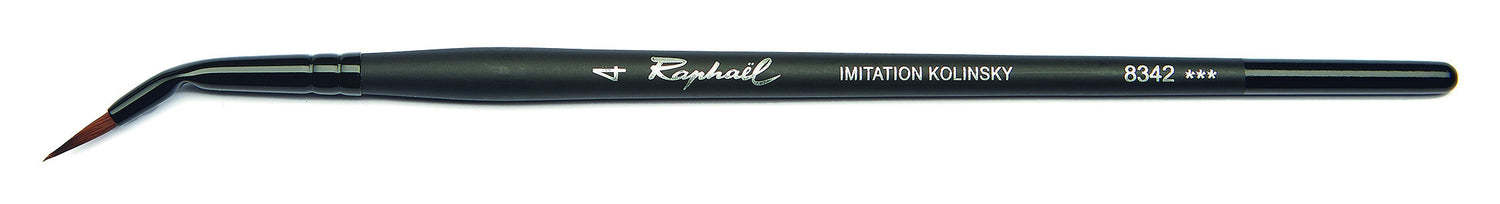 Pinceau - Rond coudé - Aquarelle - Raphaël - Stradivarius - Série 8342 - N°4