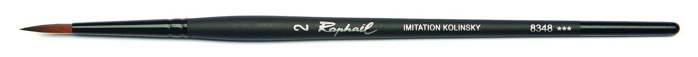 Pinceau - Rond - Pointe fine effilée - Aquarelle - Raphaël - Stradivarius - Série 8348 - N°2