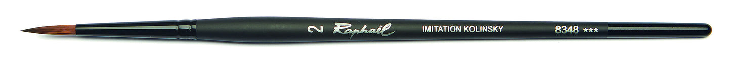 Pinceau - Rond - Pointe fine effilée - Aquarelle - Raphaël - Stradivarius - Série 8348 - N°2