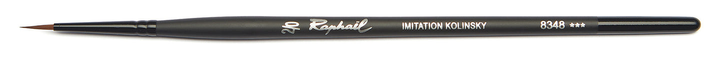 Pinceau - Rond - Pointe fine effilée - Aquarelle - Raphaël - Stradivarius - Série 8348 - N°2/0