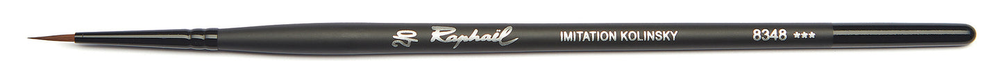 Pinceau - Rond - Pointe fine effilée - Aquarelle - Raphaël - Stradivarius - Série 8348 - N°2/0