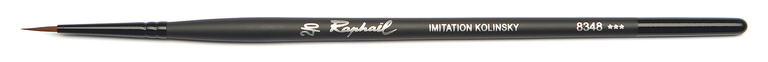 Pinceau - Rond - Pointe fine effilée - Aquarelle - Raphaël - Stradivarius - Série 8348 - N°2/0