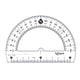 Rapporteur en plastique - 180° - Base 12cm - Maped