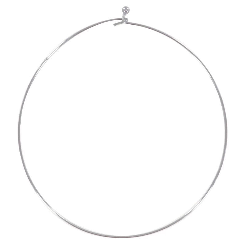 Ras du cou - Rigide - Argenté - 13 cm diamètre - Collier à faire soi même