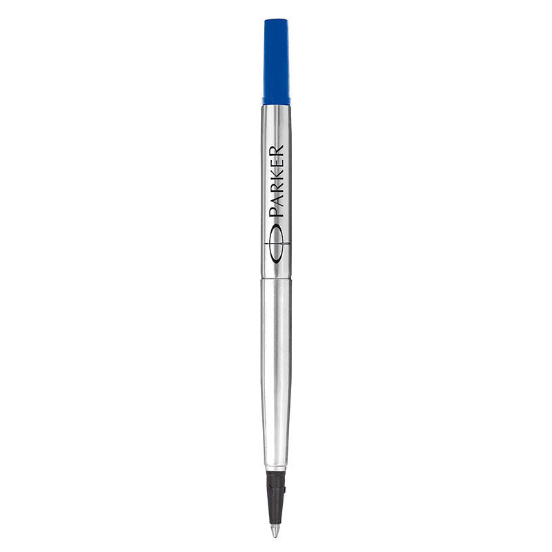 Recharge pour stylo roller - Parker - Pointe moyenne 0,7 - Bleu - Encre Quink