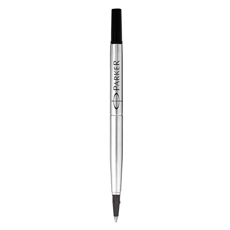 Recharge pour stylo roller - Parker - Pointe moyenne 0,7 - Noir - Encre Quink