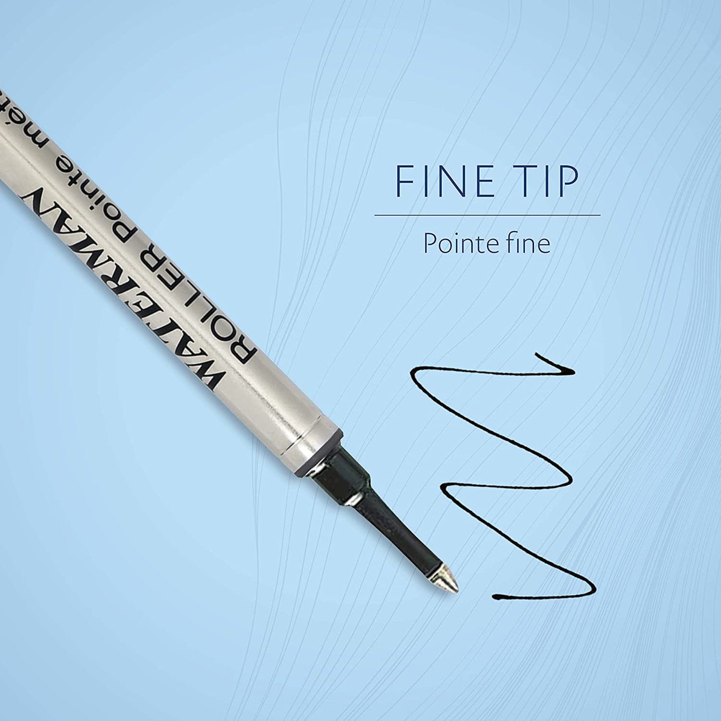 Recharge pour stylo bille - Noir - Pointe fine - Waterman