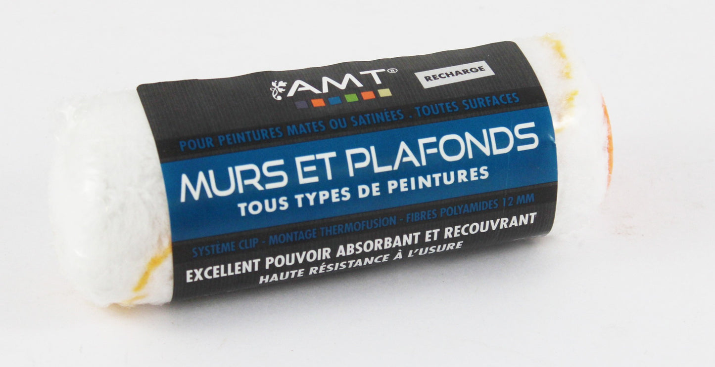 Recharge Rouleaux Brosse - Murs Et Plafonds - 30Mm - Peintures Mates Et Satinées - Toutes Surfaces - Amt