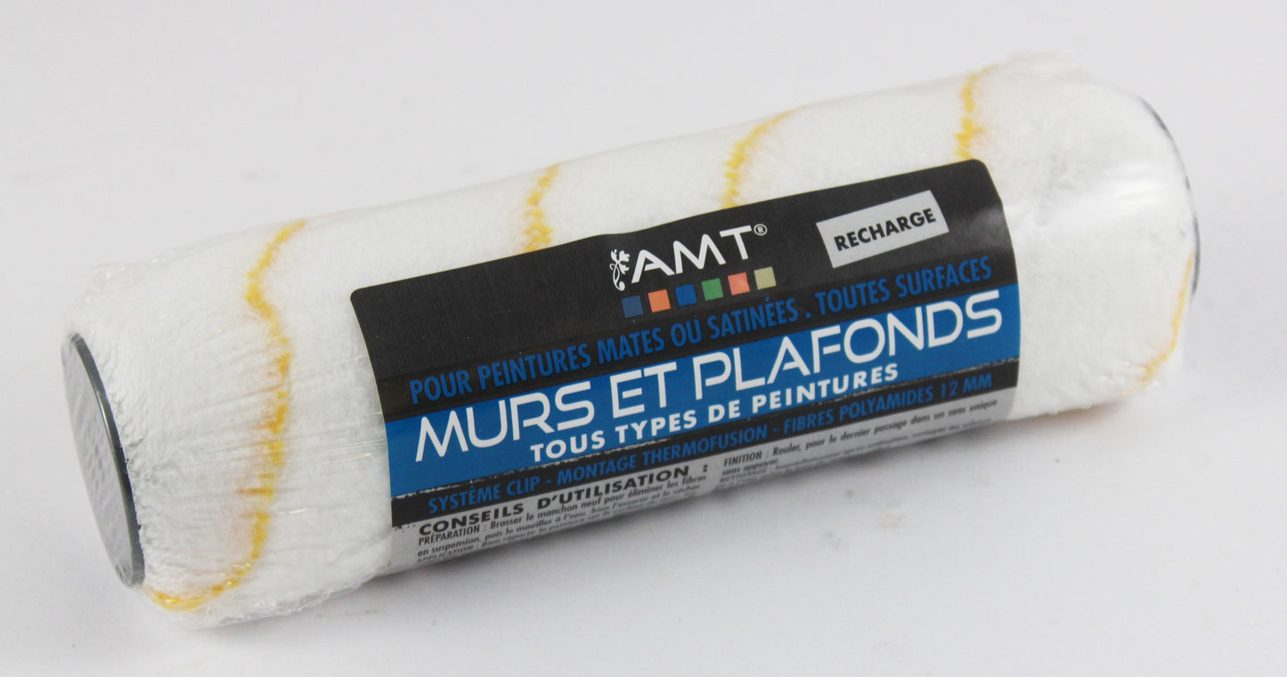 Recharge Rouleaux Brosse - Murs Et Plafonds - 40Mm - Peintures Mates Et Satinées - Toutes Surfaces - Amt