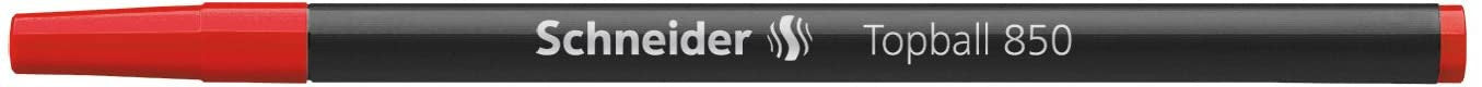 Recharge pour stylo roller - Rouge - Pointe 0,5mm - Topball 850 - Schneider