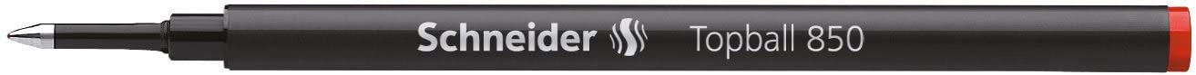 Recharge pour stylo roller - Rouge - Pointe 0,5mm - Topball 850 - Schneider