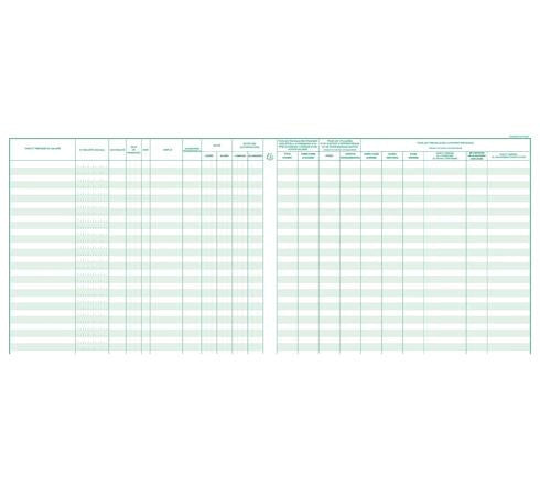 Registre unique du personnel - Salariés et stagiaires - 27x32cm - 56pages - Exacompta
