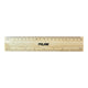 Règle - Double décimètre - 20cm - Bois bambou - Scolaire - Milan