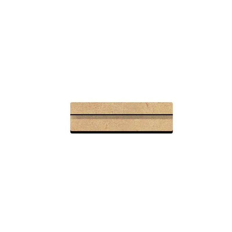 Petite réglette pour lettres et chiffres en bois à décorer - 12x3,5cm - Loisirs créatifs
