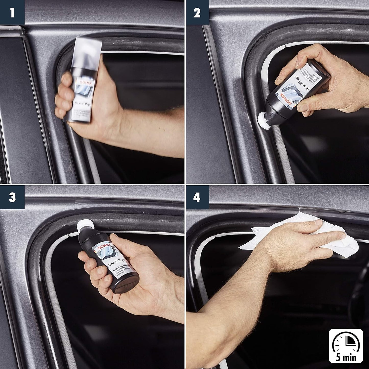 Produit pour rénover les joints caoutchoucs - Auto - Portière - SONAX - 100ml