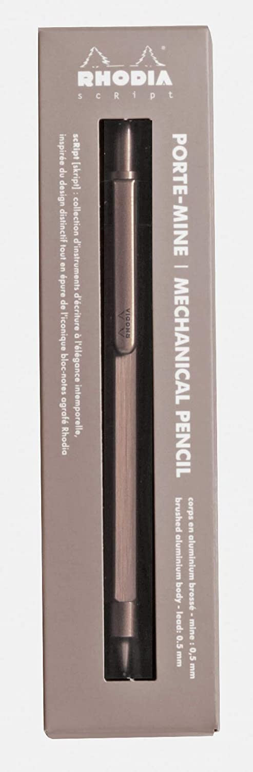 Porte-mines - Bois de rose - Rétractable - Mine 0,5mm - Rhodia - Collection scRipt