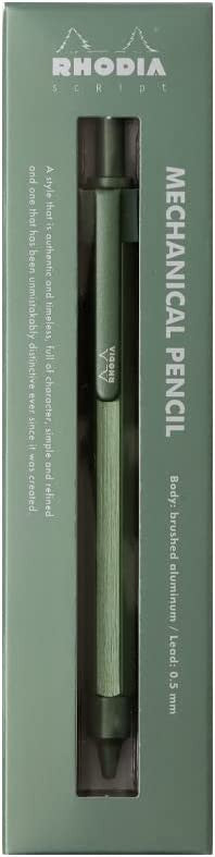 Porte-mines - Vert sauge - Rétractable - Mine 0,5mm - Rhodia - Collection scRipt
