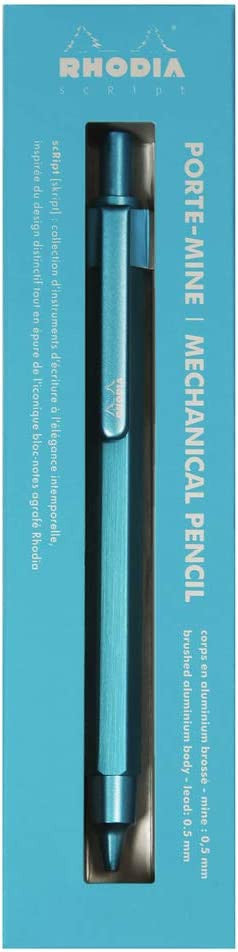 Porte-mines - Turquoise - Rétractable - Mine 0,5mm - Rhodia - Collection scRipt