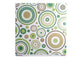 10 feuilles de papier - Scrapbooking - Motifs ronds - Vert/marron - 30,5 x 30,5 cm - Erica