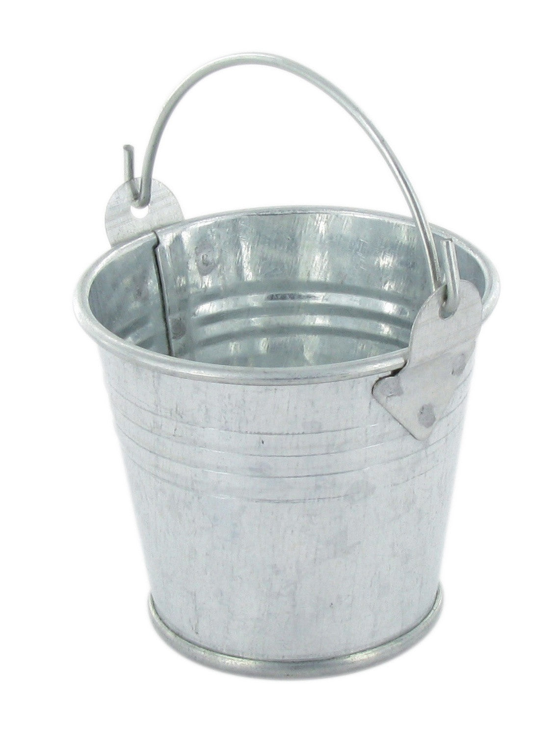 Petit seau - Argent - Décoration de table - Personnalisable - 6 x 6,5 cm