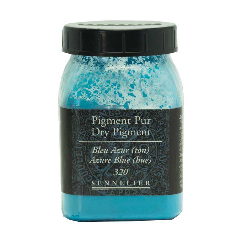 Pigment en poudre - Sennelier - Bleu azur - Pot de 200 ml