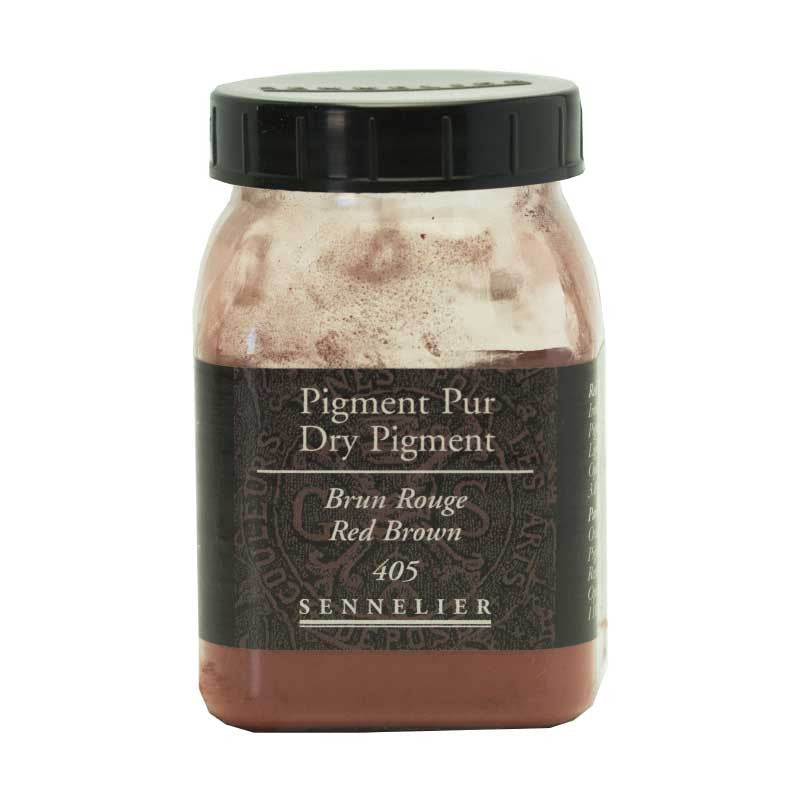 Pigment en poudre - Sennelier - Brun Rouge - Pot de 200 ml