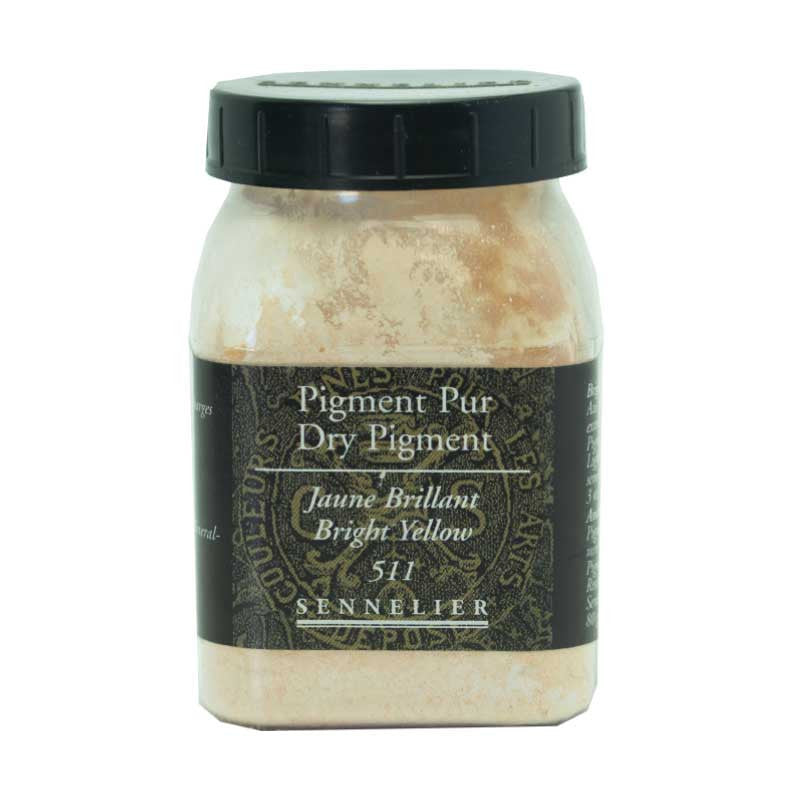 Pigment en poudre - Sennelier - Jaune brillant - Pot de 200 ml