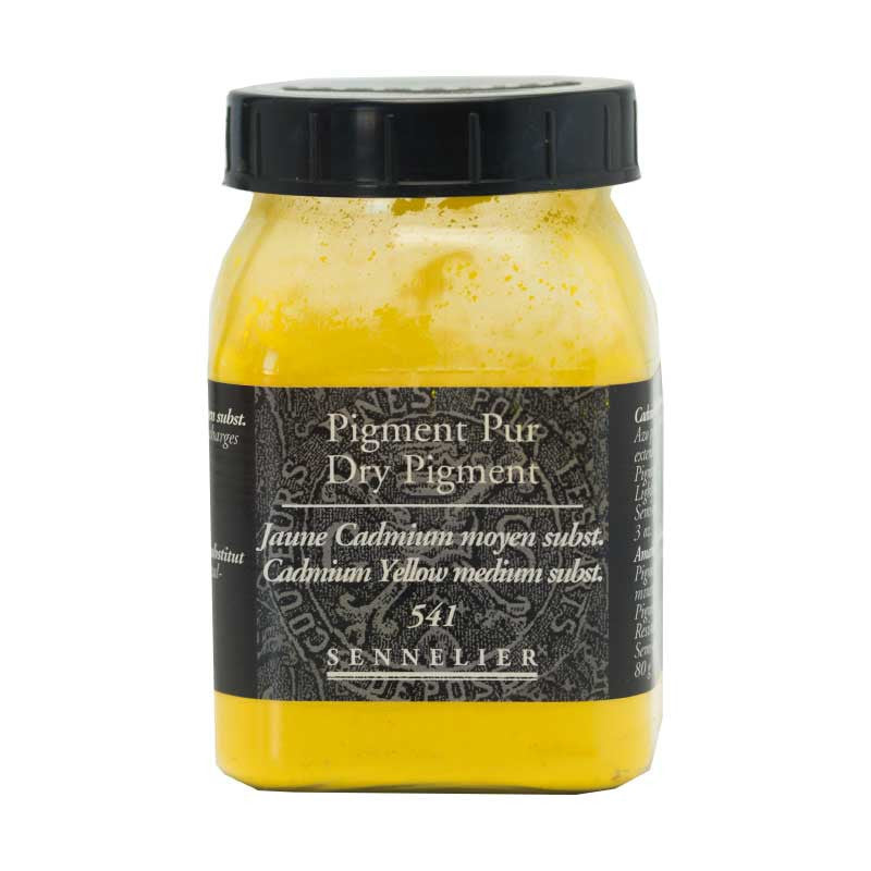 Pigment en poudre - Sennelier - Jaune Cadmium Moyen - Pot de 200 ml